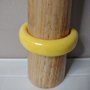 8 Inch Vintage Thick Yellow Bangle